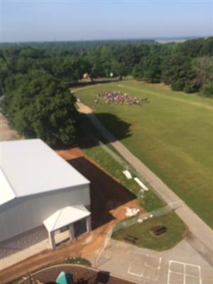 Flying in on Leadership Day 2014 